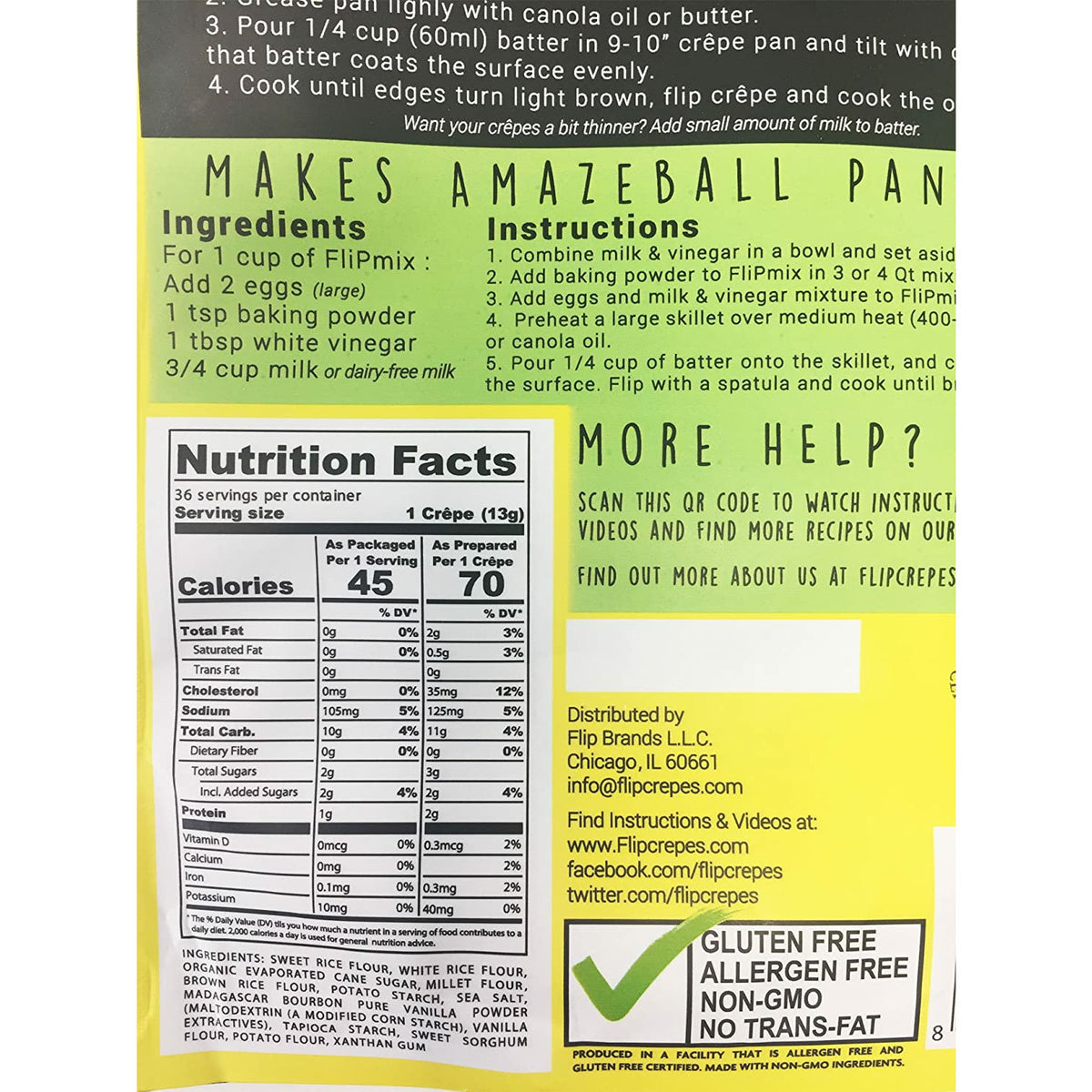 GF Original Vanilla Mix