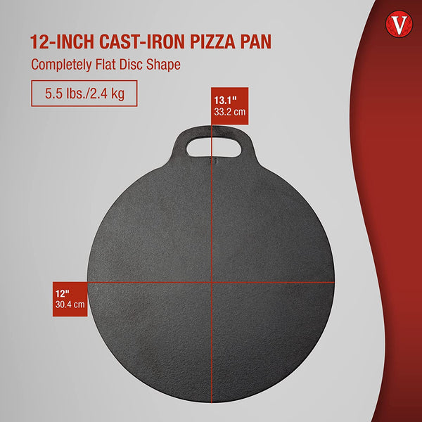 Victoria® Cast-Iron Crêpe Griddle Pan